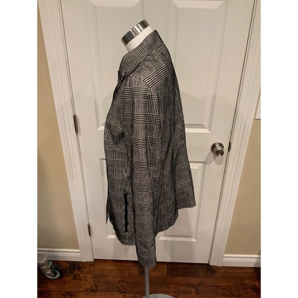 AKRIS Punto Black & White Prince of Wales Check Jacket, Sz 14 (US), 46 (FR) NWT! - Picture 5 of 9